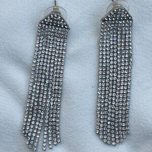 CZ and Silver Earrings